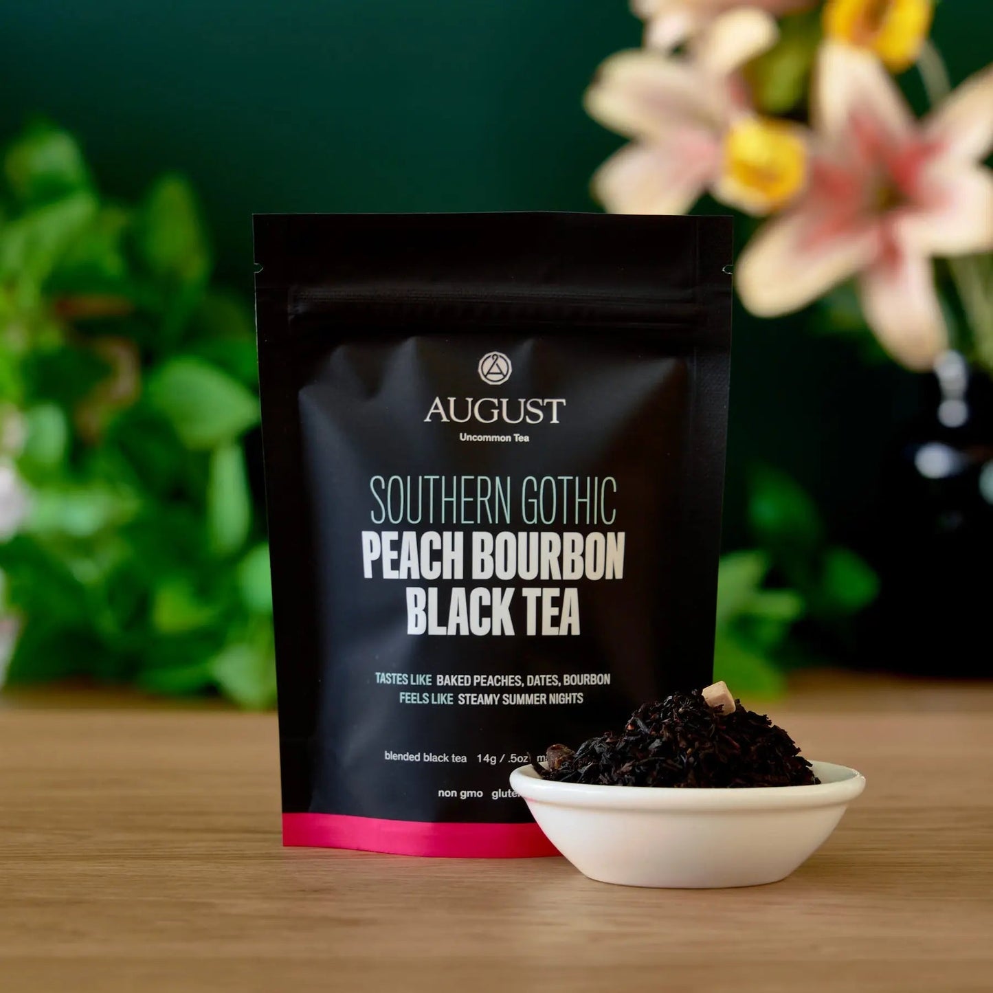 August Tea: Southern Gothic - Peach Bourbon Black Tea