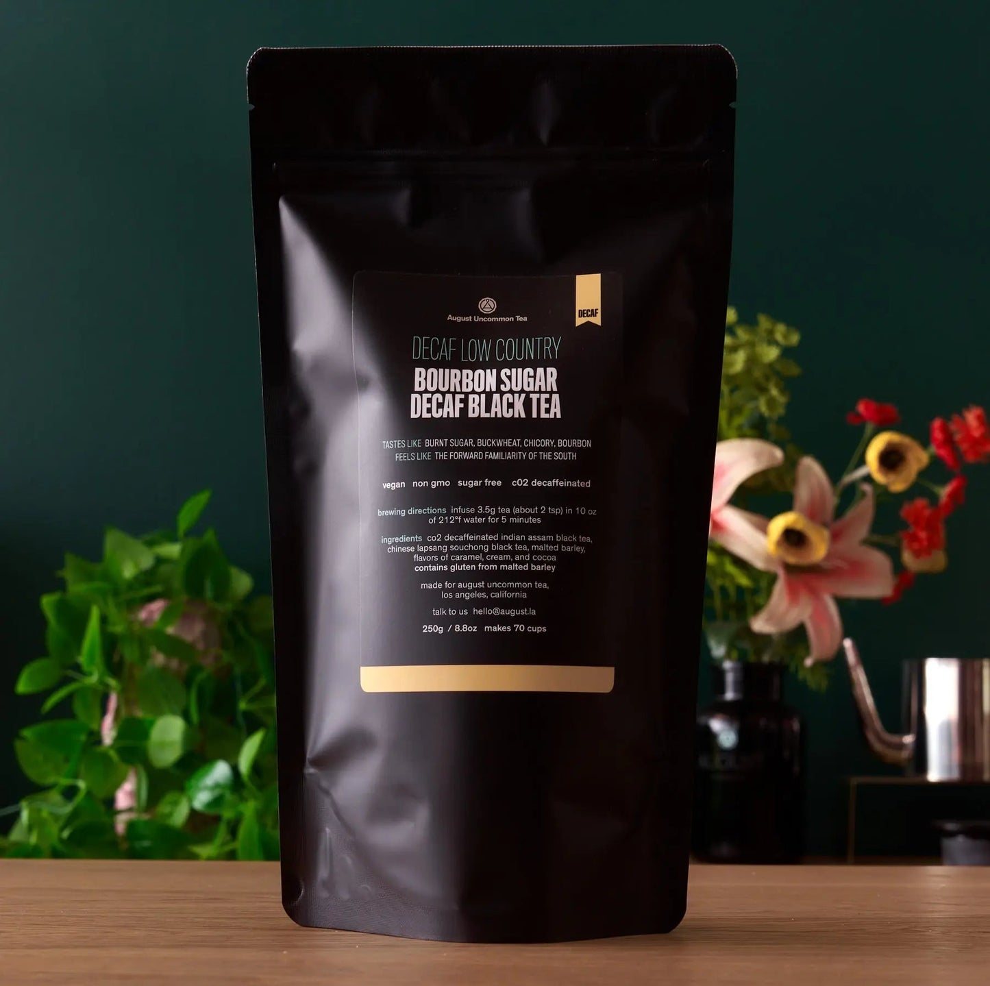 August Tea: Decaf Low Country - Bourbon Sugar Black Tea