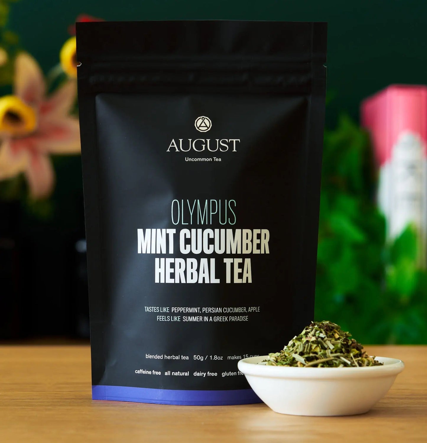 August Tea: Olympus - Mint Cucumber Herbal Tea (Caffeine Free)